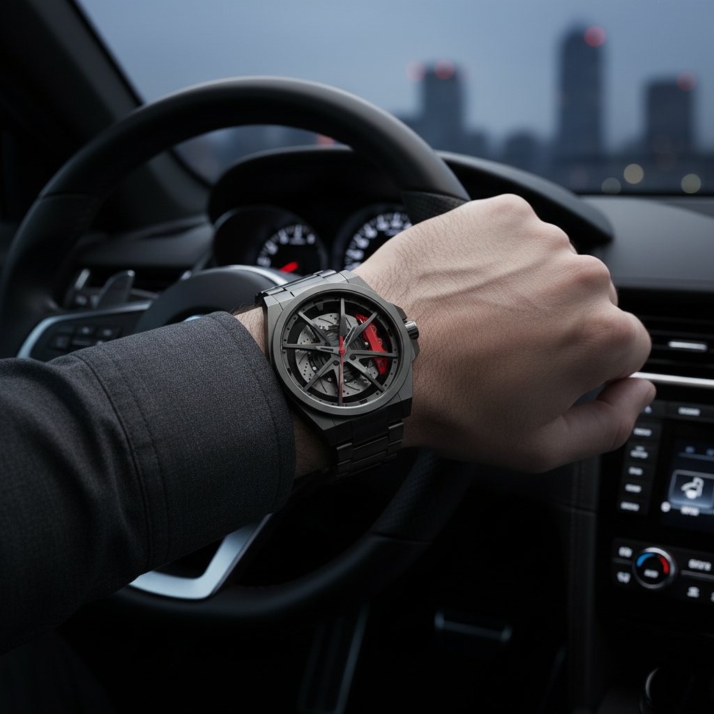 Stereoscopic Car Wheel Watch