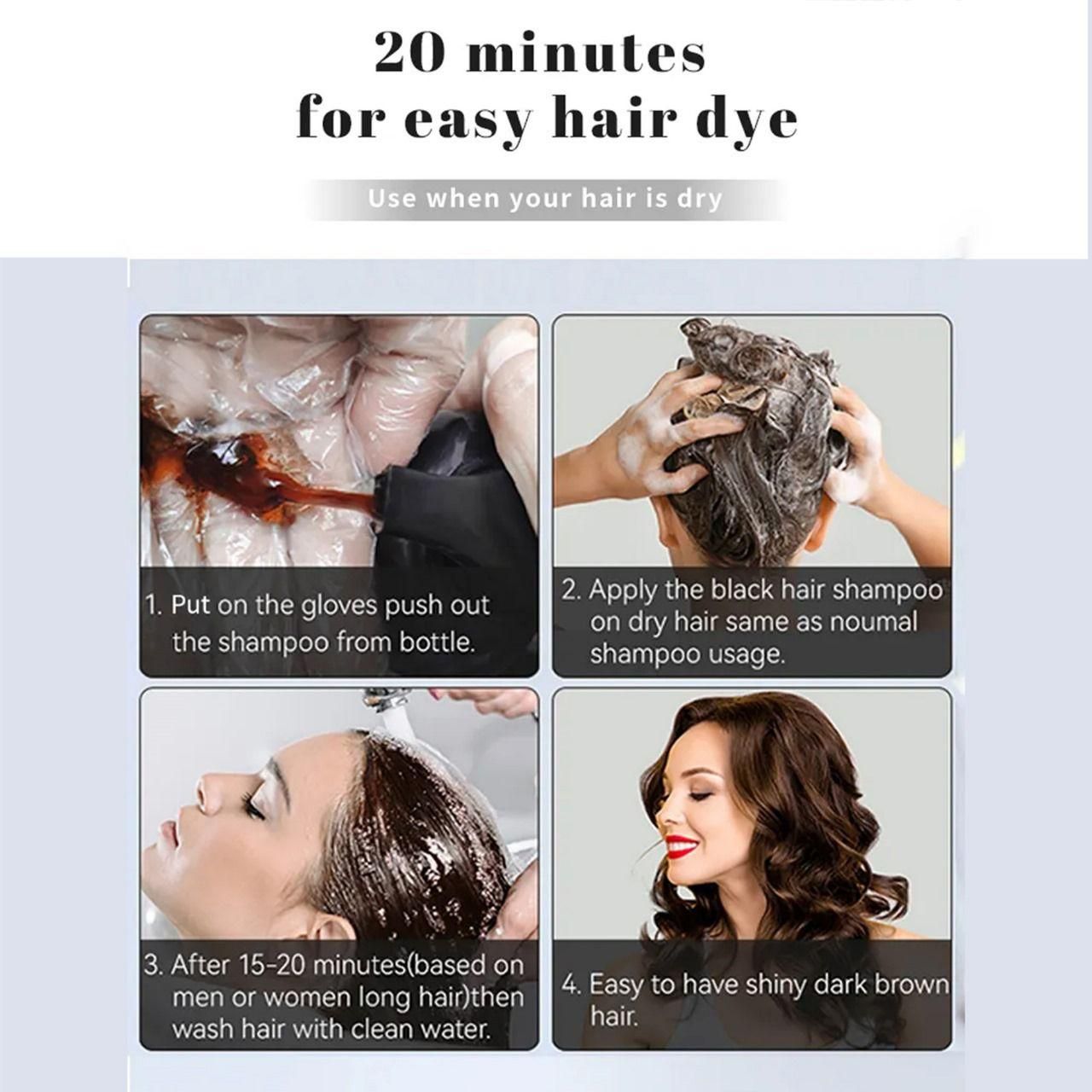 Natural Hair Dye Shampoo
