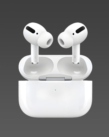 Air-pods Pro with Wireless Charging Case with Sensor Enabled Bluetooth Headset (White, True Wireless)