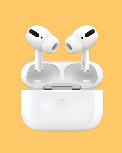 Air-pods Pro with Wireless Charging Case with Sensor Enabled Bluetooth Headset (White, True Wireless)