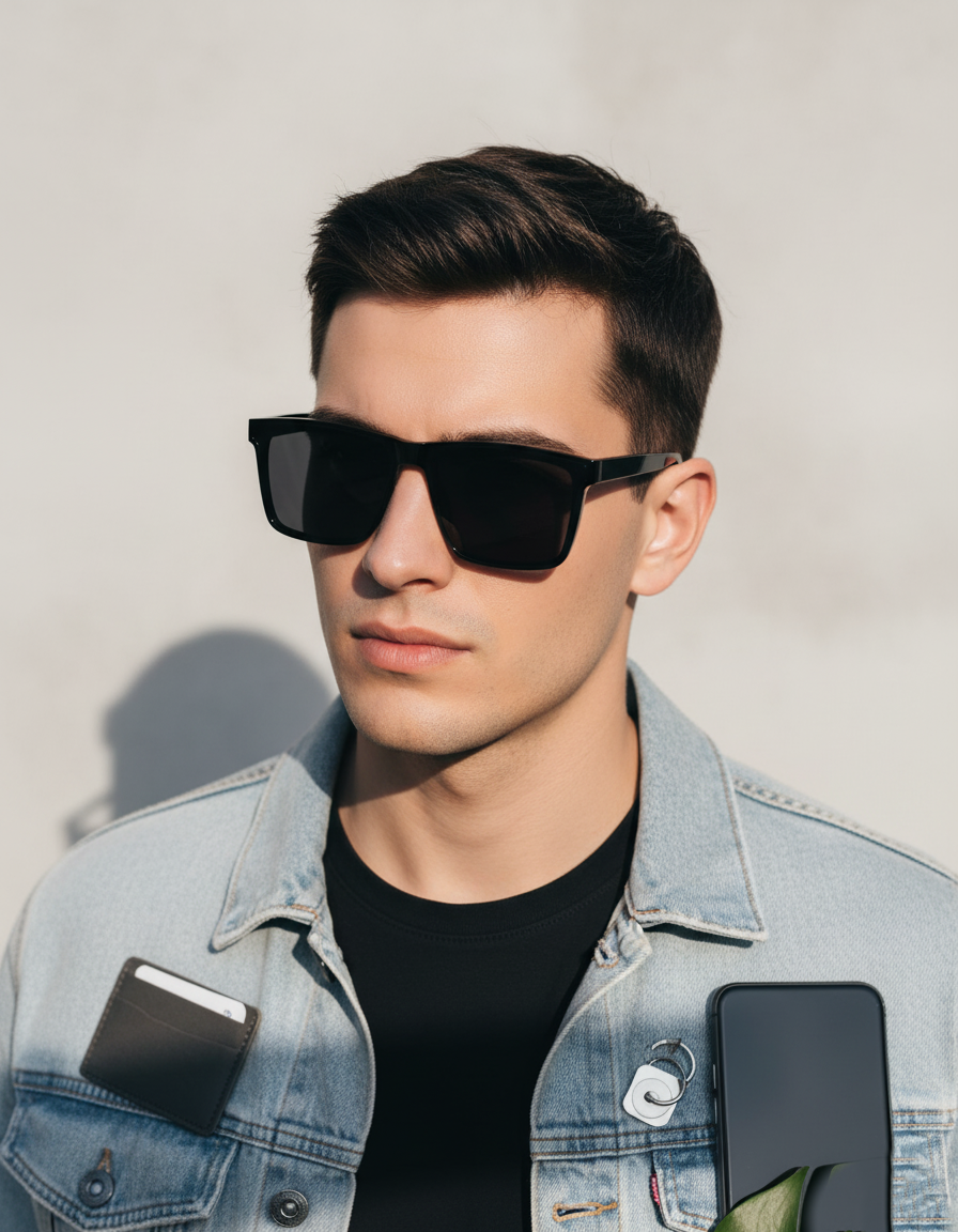 Bold Rim Square Sunglasses